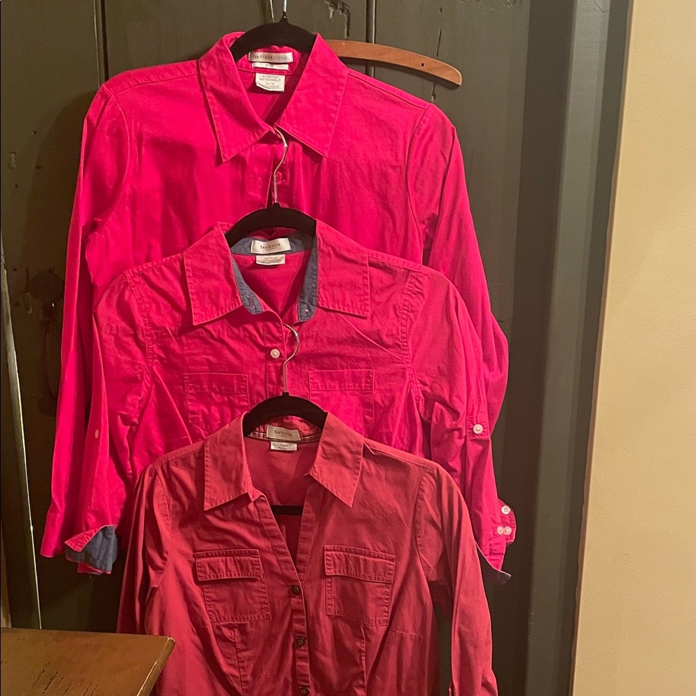 Van Heusen Studio Fitted Red Shirt, 2 pink
3 shirts 1 price